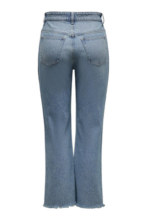 Zikka -kleurenblok Pants - Medium Blauwe denim
