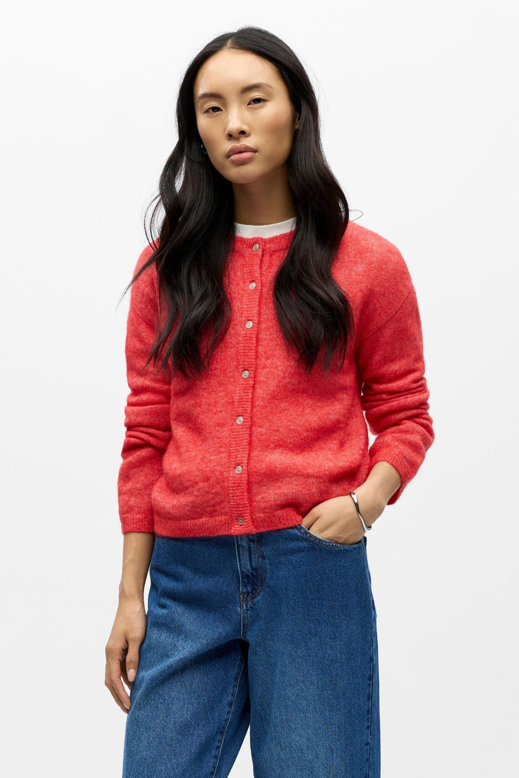 Cardigan en tricot agate - Poinsettia Melange