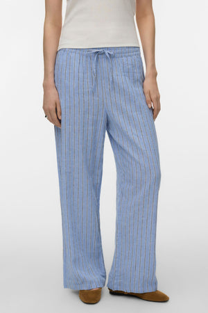 Linn HW Pants - Blazer Bleu Bleuet-Liva Navy