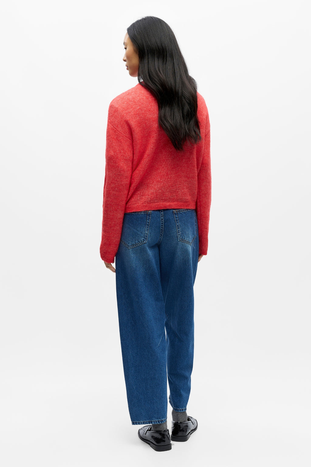 Agaat Gebreid Vest - Poinsettia Melange