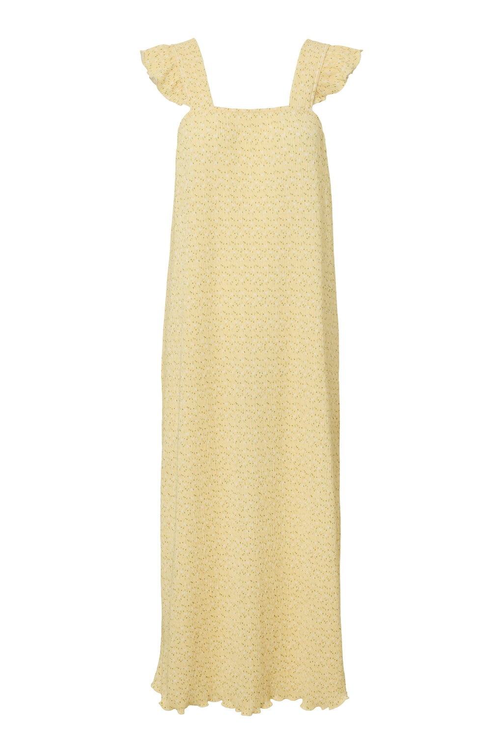 Robe à volants et bretelles Flora - Vanille française