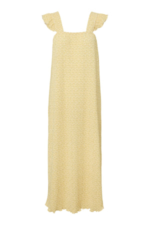 Robe à volants et bretelles Flora - Vanille française