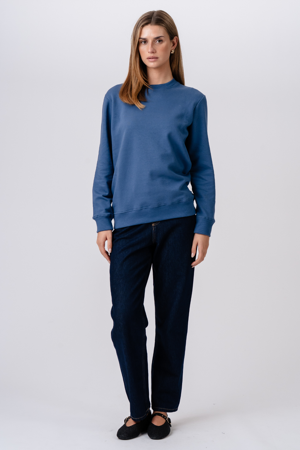 Sweat-shirt Crewneck - Bleu
