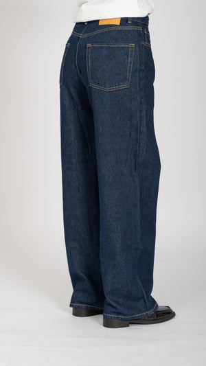 Le jean large de performance original - denim bleu foncé