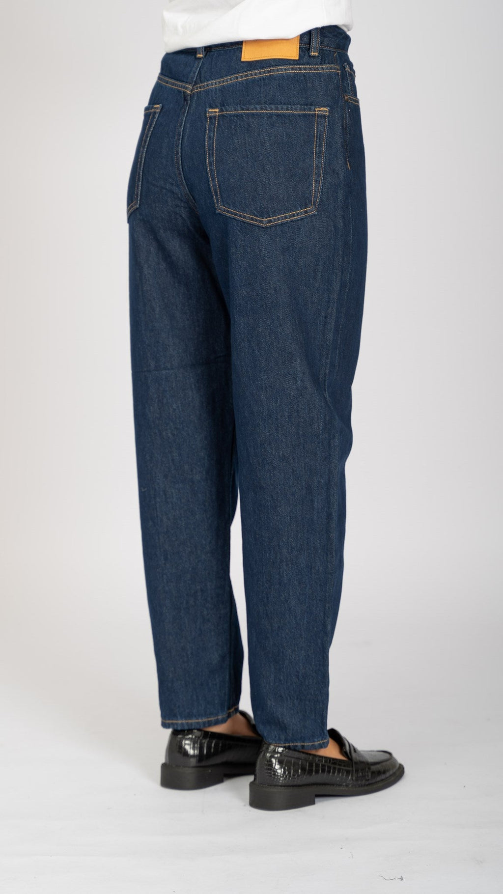 Le jean maman de performance original - Dark Blue Denim