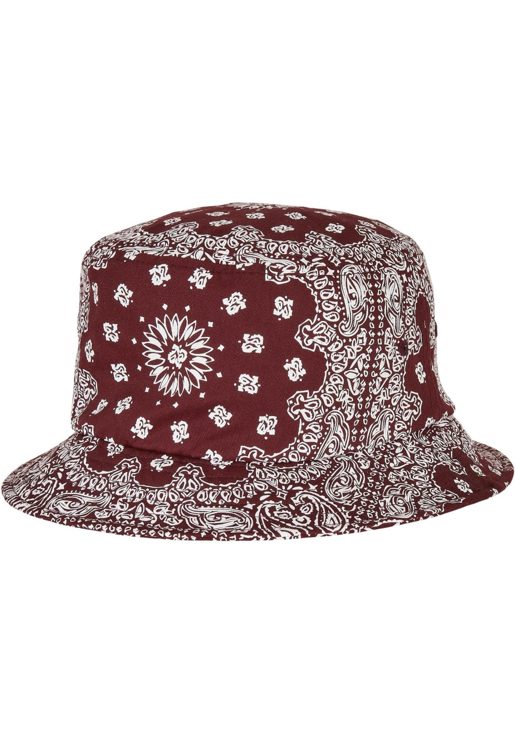 Chapeau Bucket imprimé Bandana - Cerise/Blanc