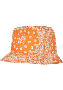 Chapeau Bucket imprimé Bandana - Orange