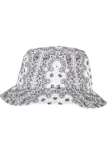 Chapeau Bucket imprimé Bandana - Blanc