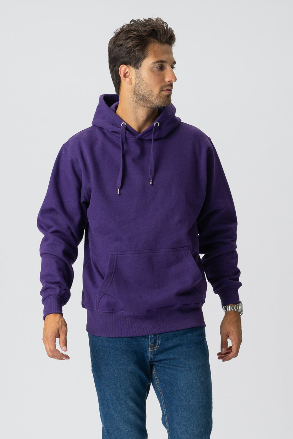 Sweat à capuche de base - violet