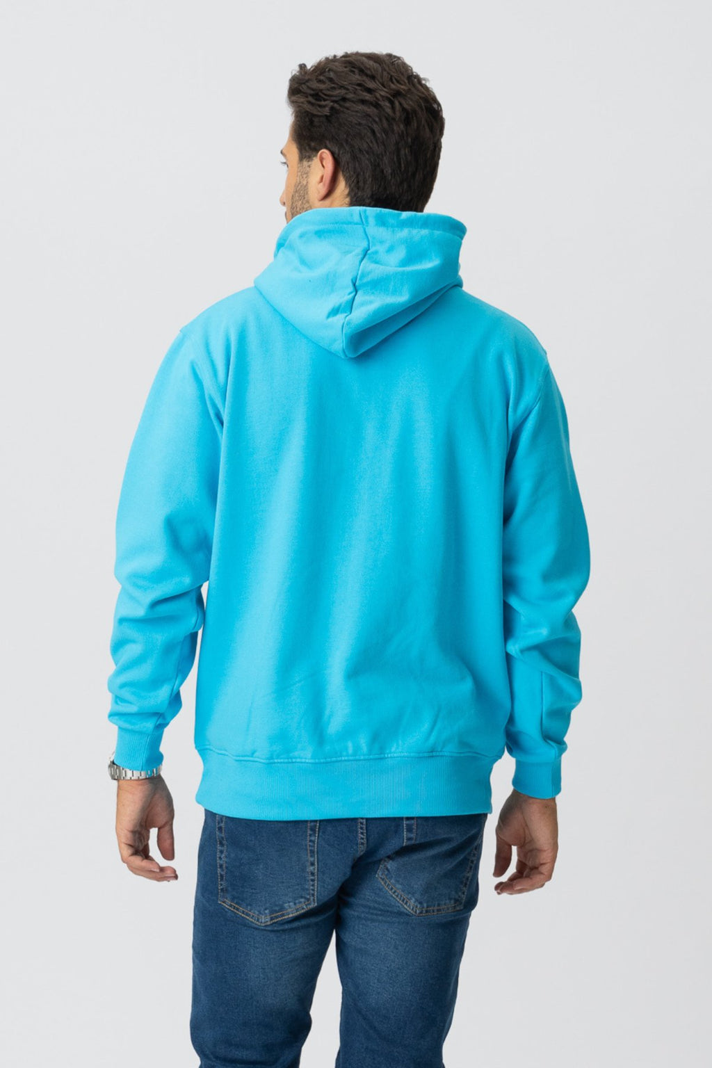 Sweat à capuche de base - bleu turquoise