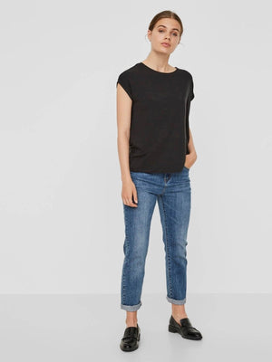 T-shirt doux de base - noir