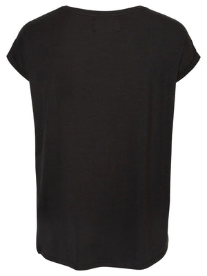 T-shirt doux de base - noir