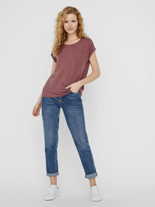 Basic soft t - shirt - Rose brown - TeeShoppen Group™ - T - shirt - Vero Moda