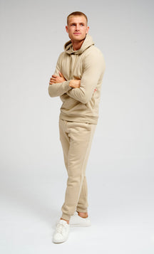 Basic SweetSuit avec sweat à capuche (beige foncé) - Forme de paquet