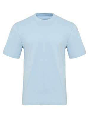 T-shirt de base organique - bleu clair