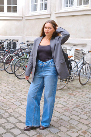 Blazer met klassieke pasvorm - Donkergrijs