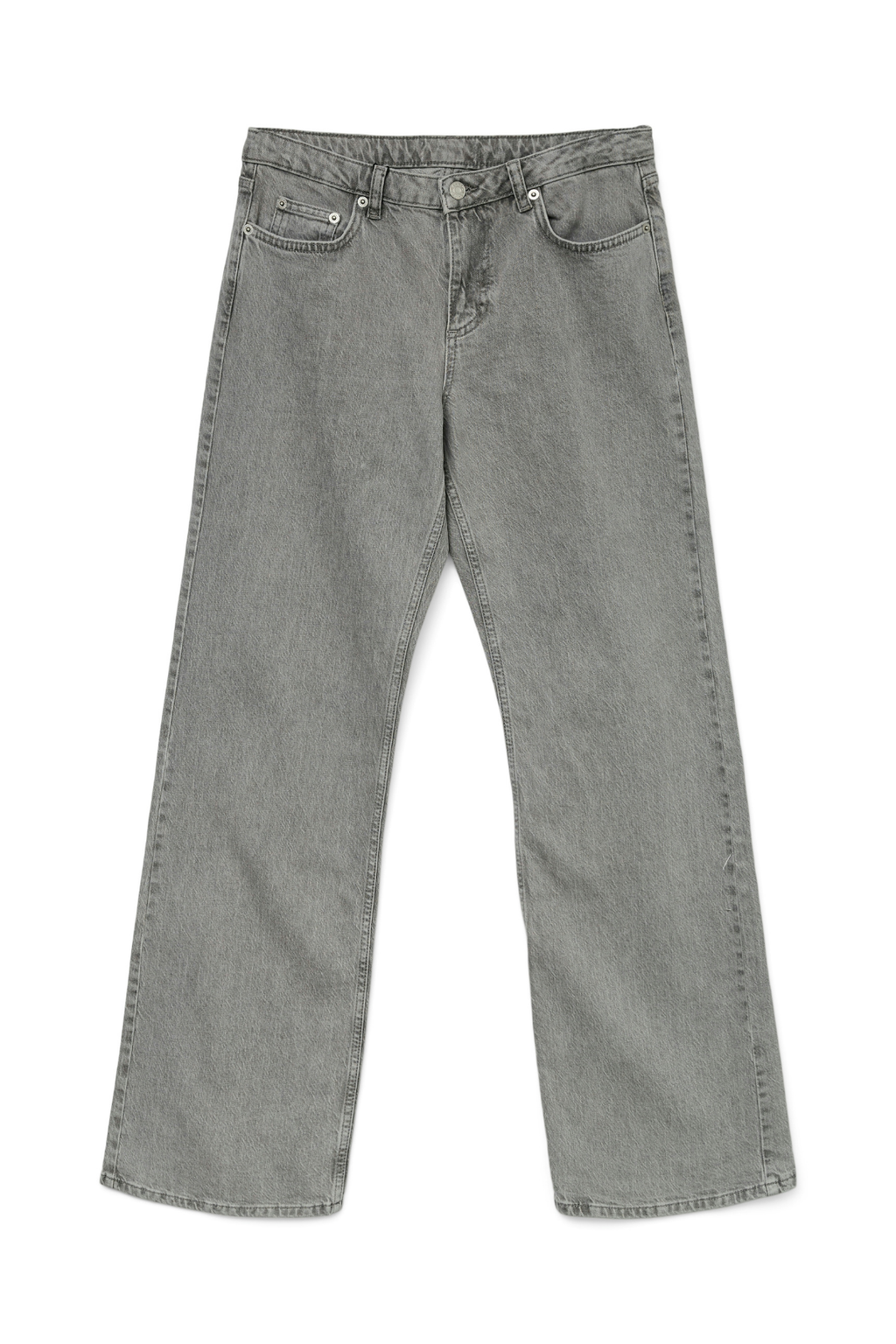 Alexis Low Taille Denim Jeans - Light Gray Denim