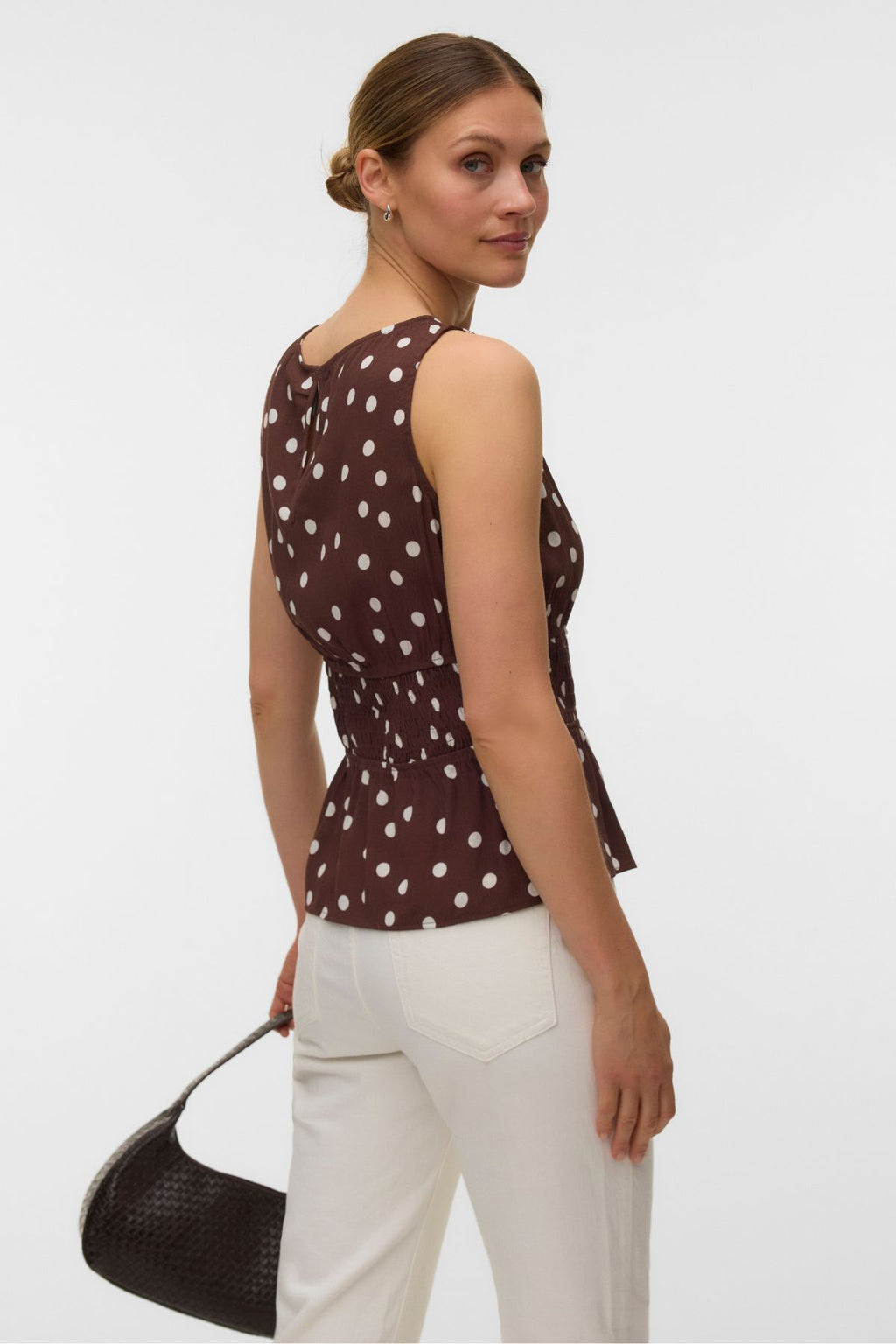 Elisa Smock Top - Chocolade Martini - Sneeuwwitje Stip