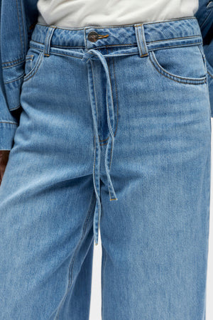 Rosie Wide Jeans - Lichtblauw denim