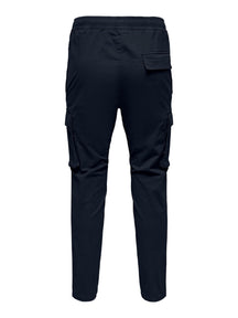 Pantalon de cargaison Cam Linus - marine noire