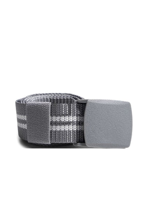 Ceinture en toile - Argent/Blanc