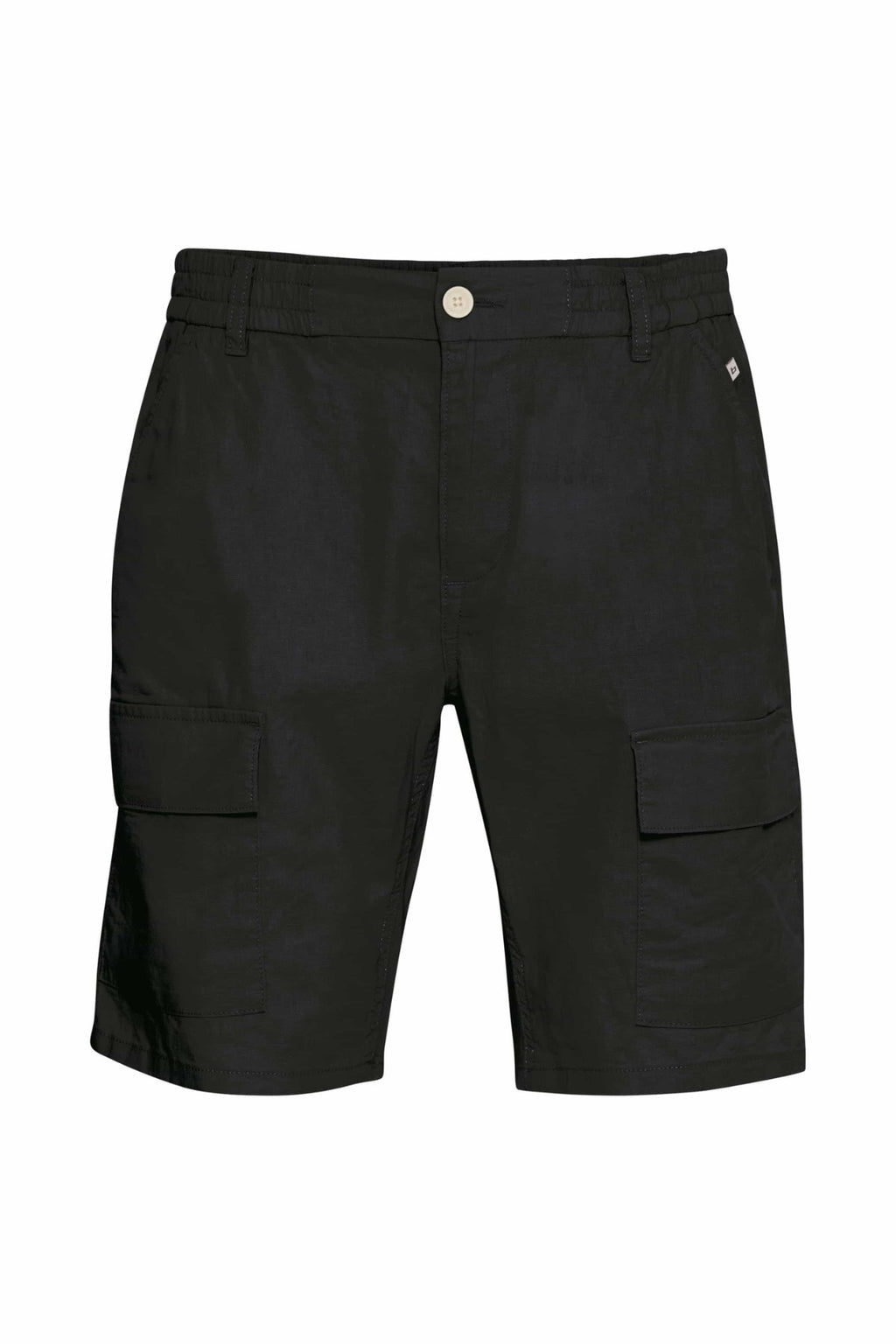Cargo Linen Shorts - Noir