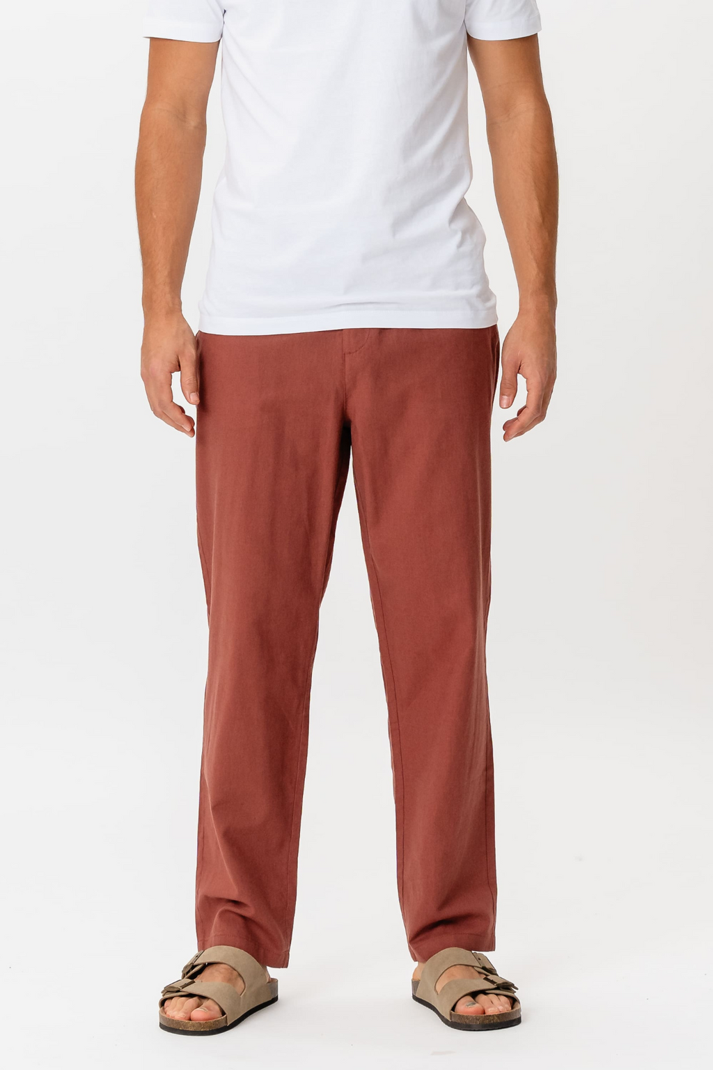 Linnen Pants - Terracotta