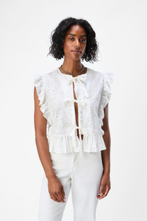 Cilie Top -  Cloud Dancer