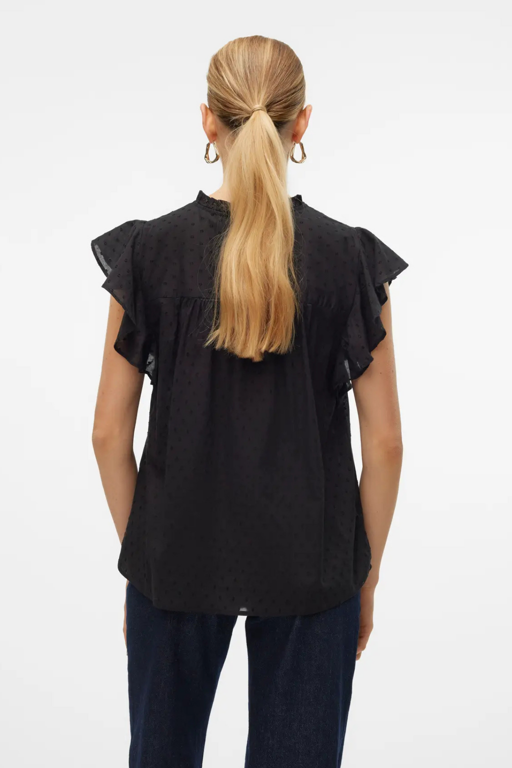 Trine Lace Top - zwart