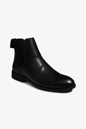 Chelsea Boots - Black Leather - TeeShoppen Group™