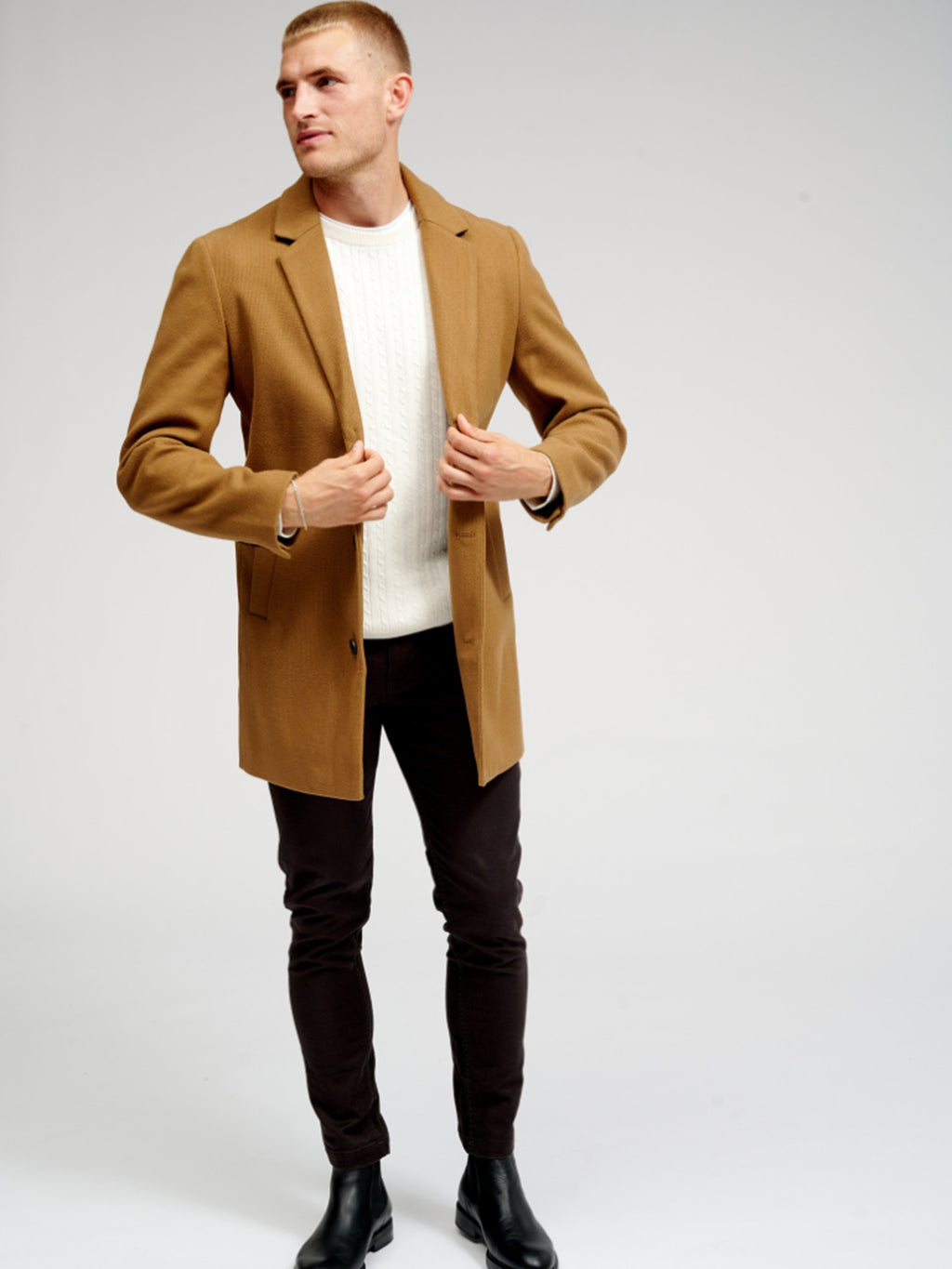 Manteau classique - brun clair