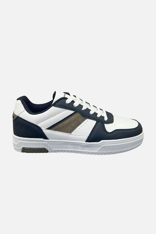 Classic Sneaker - White/Black/Khaki - TeeShoppen Group™ - Shoes - TeeShoppen