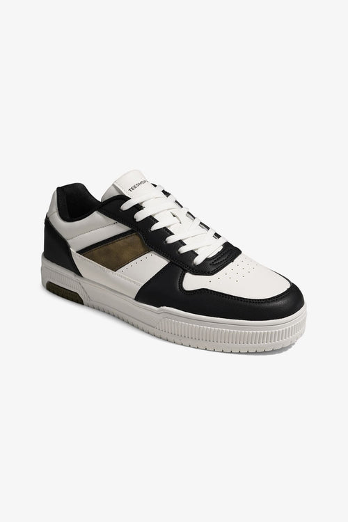 Classic Sneaker - White/Black/Khaki - TeeShoppen Group™