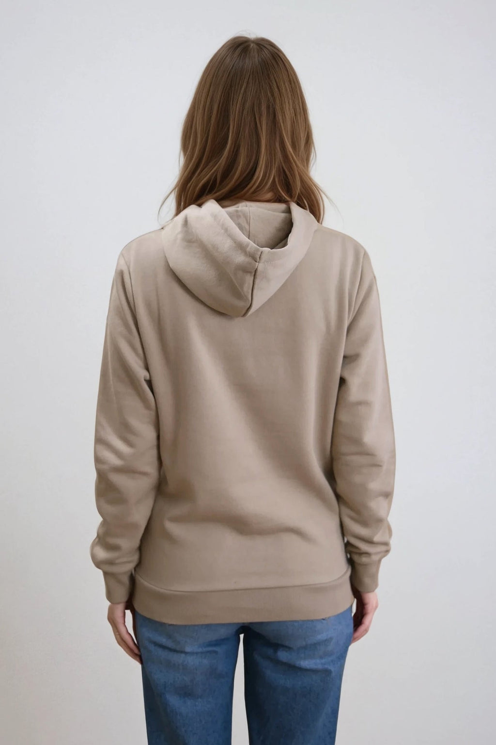 Vriendje zweet hoodie - donker beige