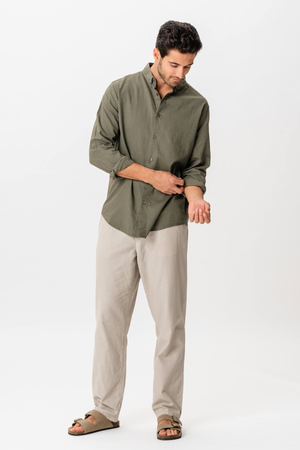 Chemise en lin - armée