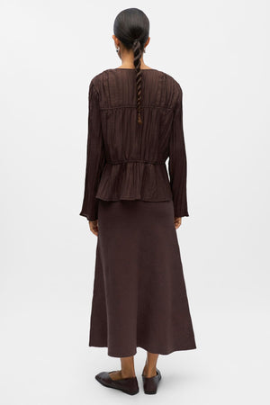 Brea Top - Seal Brown