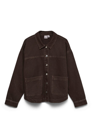 Veste en jean Jamie - Chocolat Tort-Washed