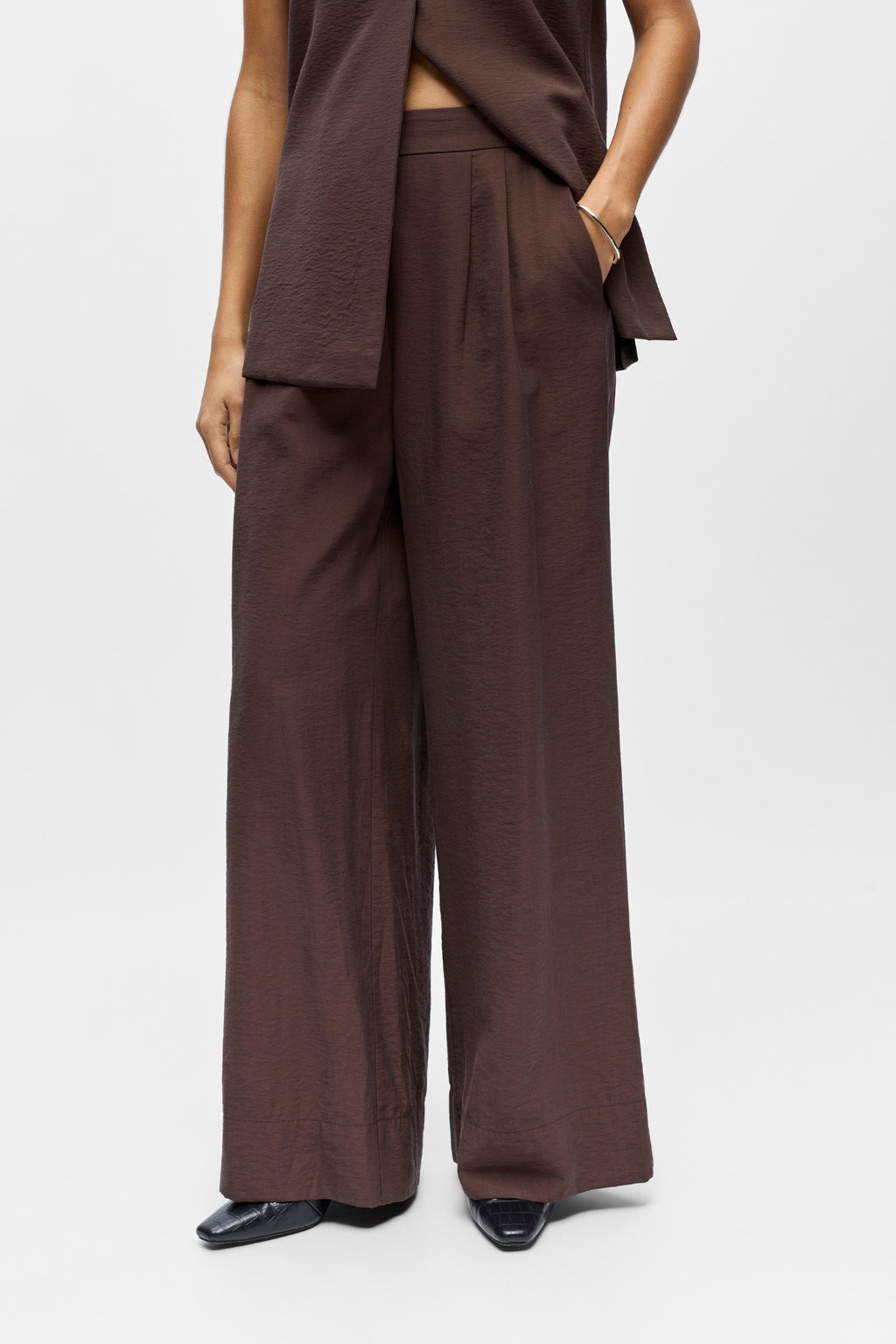 Isla Wide Pants - Brown