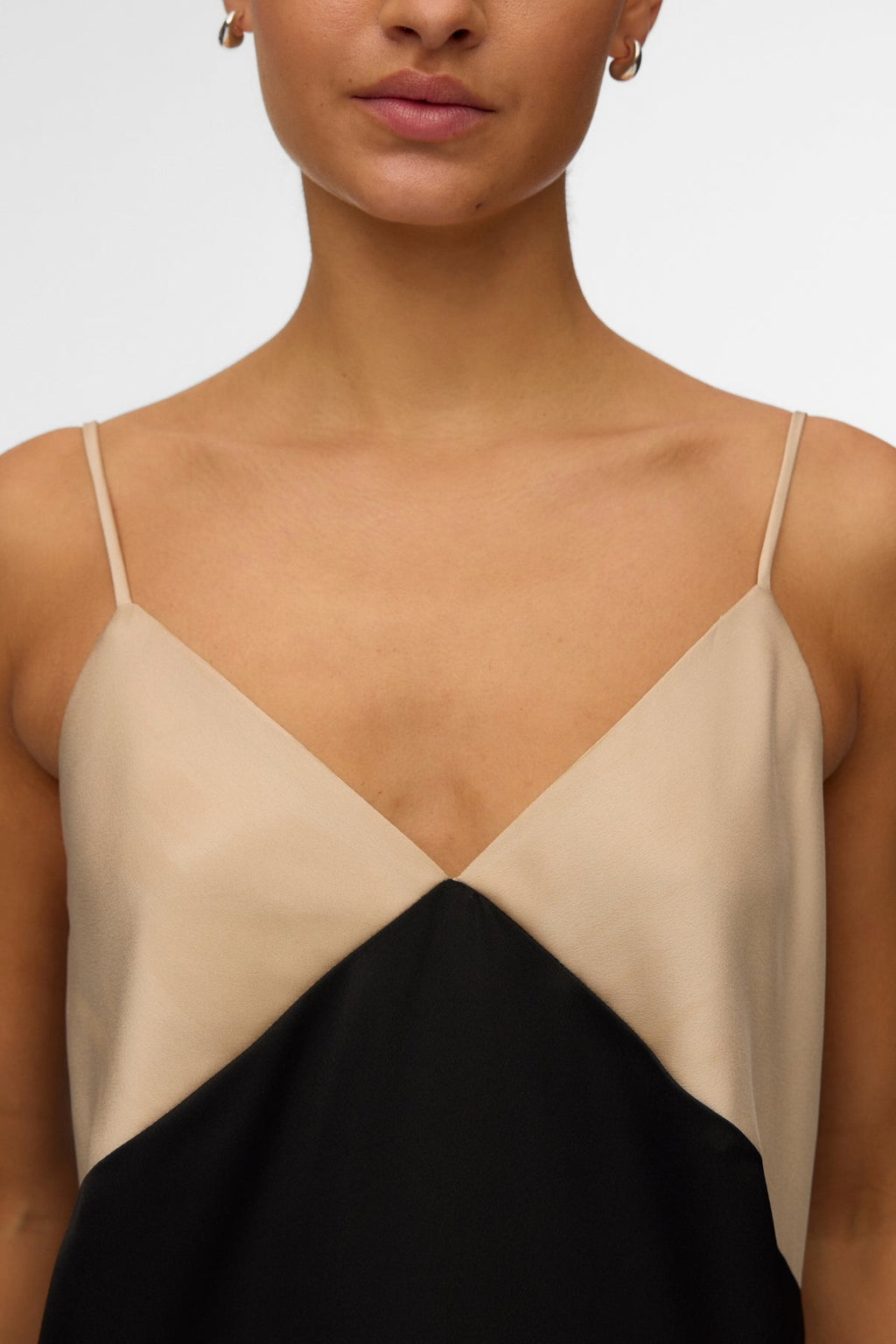 Joy singlet enkeljurk - cementzwart contrast