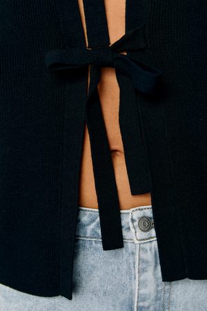 Julla Parvi 2/4 tricot cardigan - noir