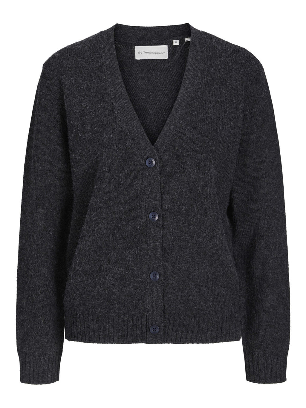 Cardigan tricoté - Melange gris foncé