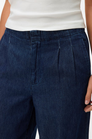 Jean large Rae - Denim bleu foncé