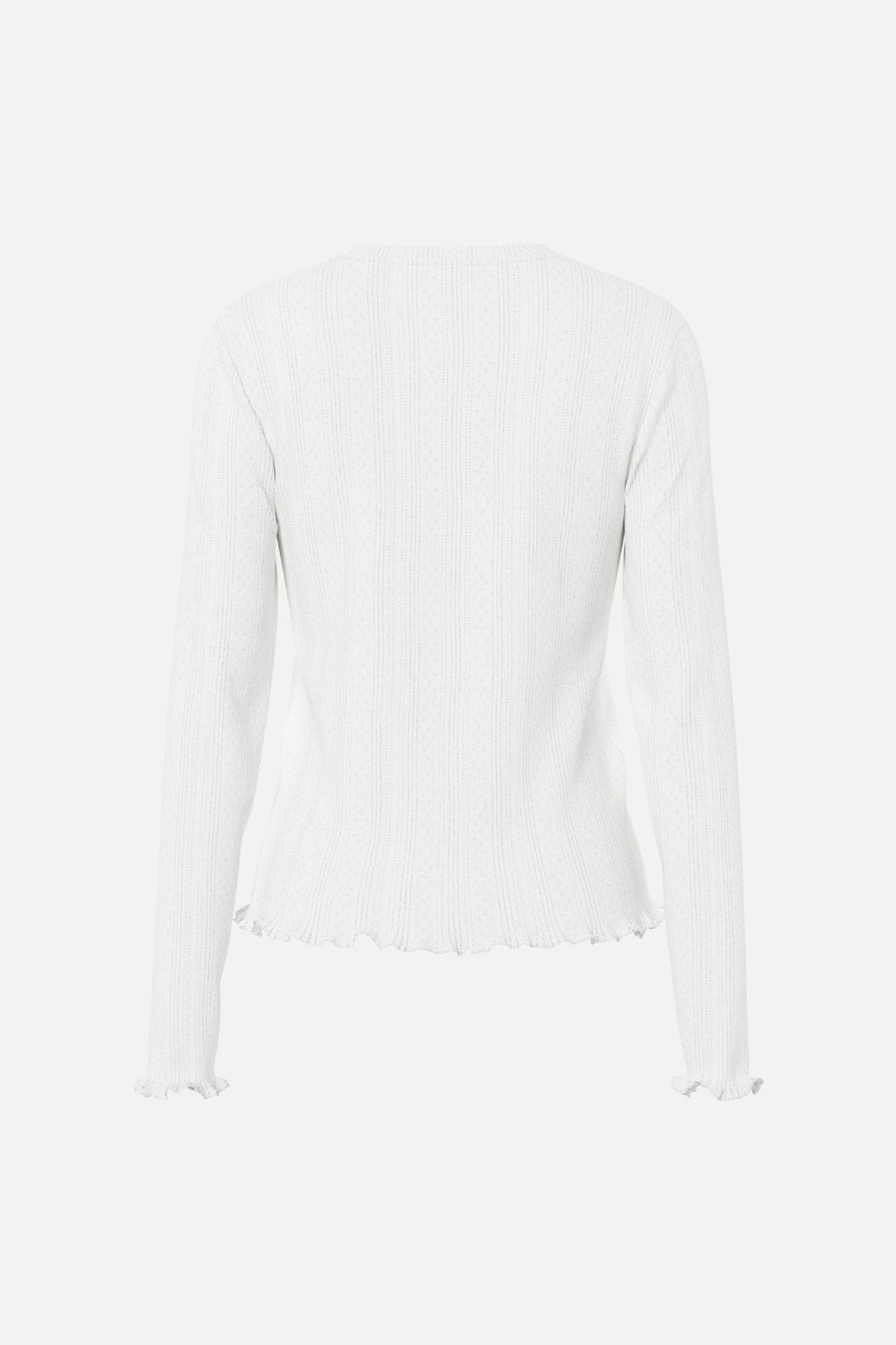 Marie O -Neck Poin Top - Cloud Dancer