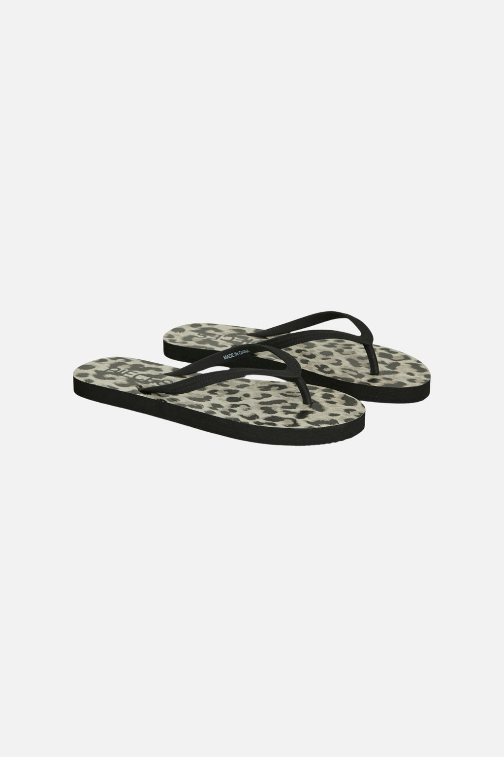 Zomerprint flip flop - zwarte leo