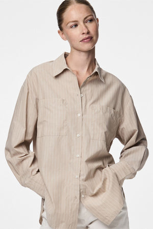 Melia Loose Shirt -  Crockery