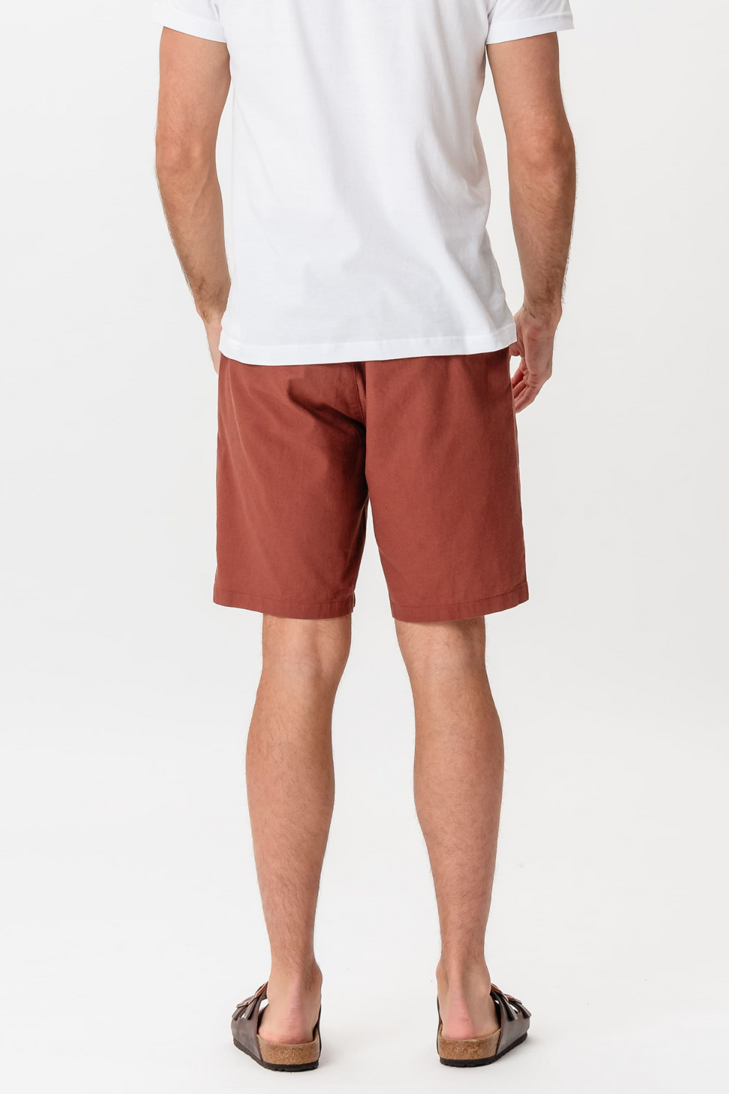 Linnen Shorts - Terracotta