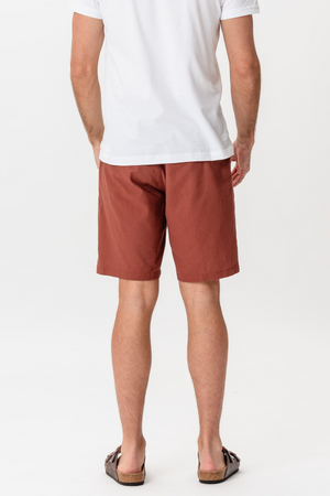 Linnen Shorts - Terracotta