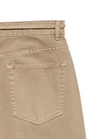 Wien Wide Belt Color Jeans - Silver Mink