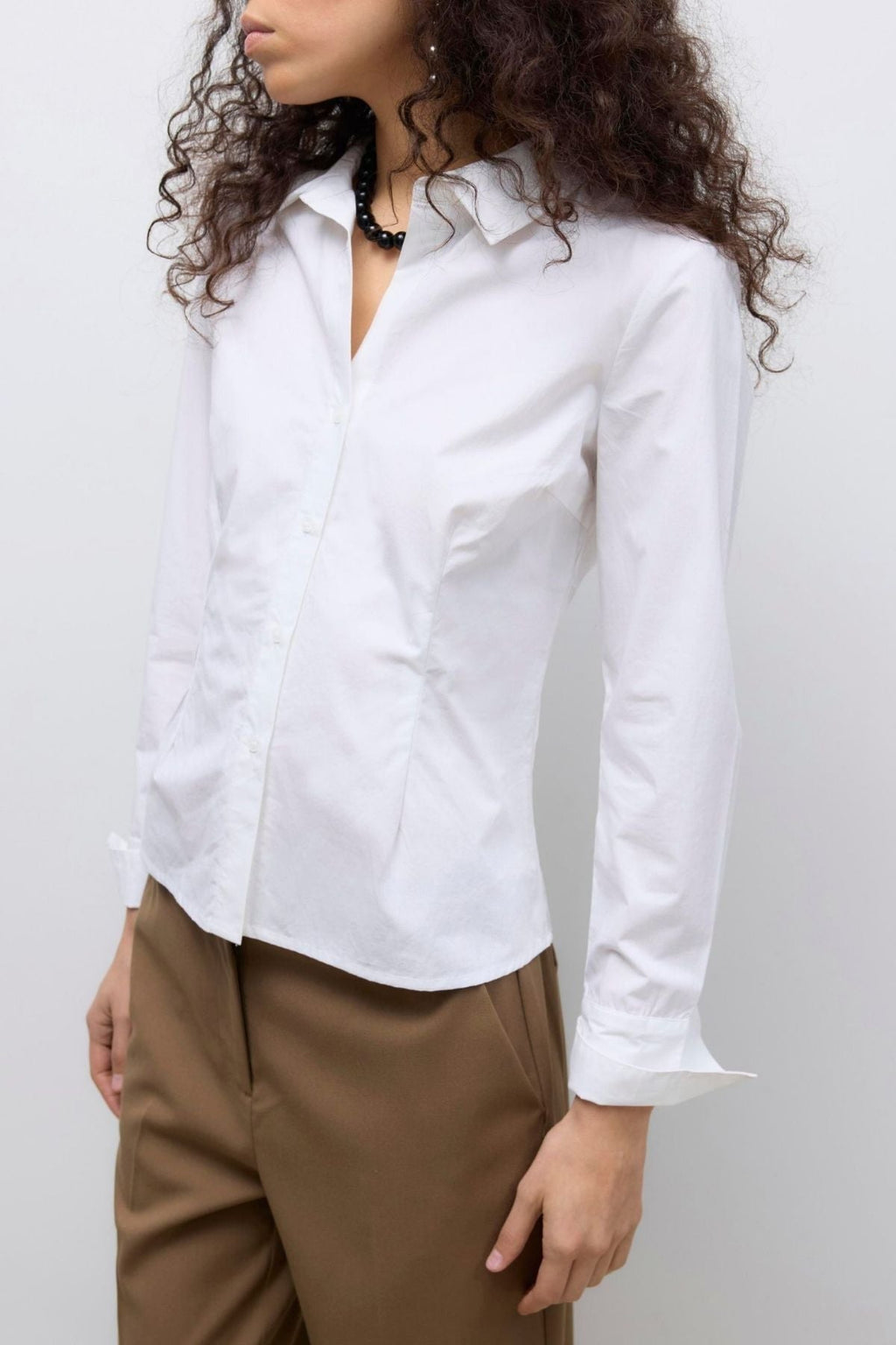 Ums v -neck shirt - helder wit