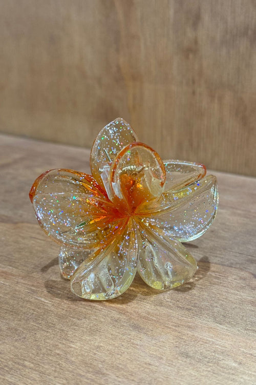 Flower Hair Clip - White - TeeShoppen Group™